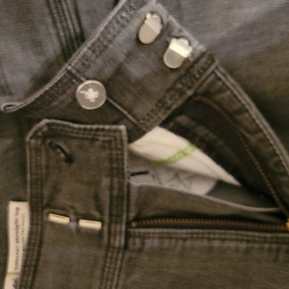 LEE DENIM LOOSE FIT JUST BELOW WAIST VINTAGE Straight Leg Gray Distressed 14M - Picture 8 of 10